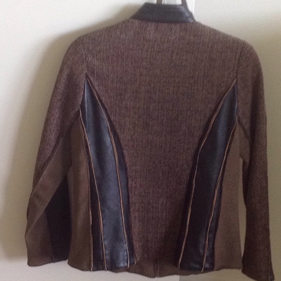 NWOT Lamb leather and silk jacket - Picture 5 of 7